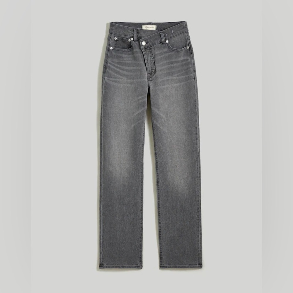 Madewell The '90s Straight Jean in Burwick Wash: Cross-Tab Edition
